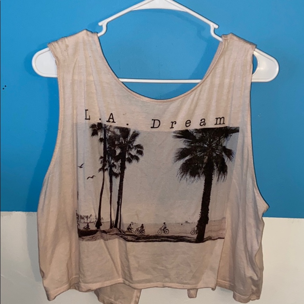 “L.A. Dream” Crop Top | Open Back | Tank Top